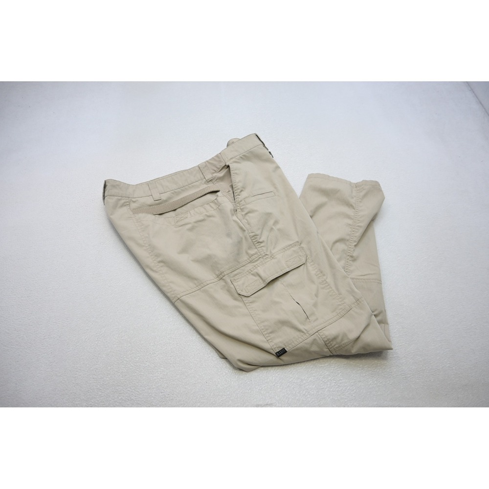 5.11 Tactical Cargo Pants Mens 44x32 Khaki Tan Ripstop Utility Workwear‎ Rugged